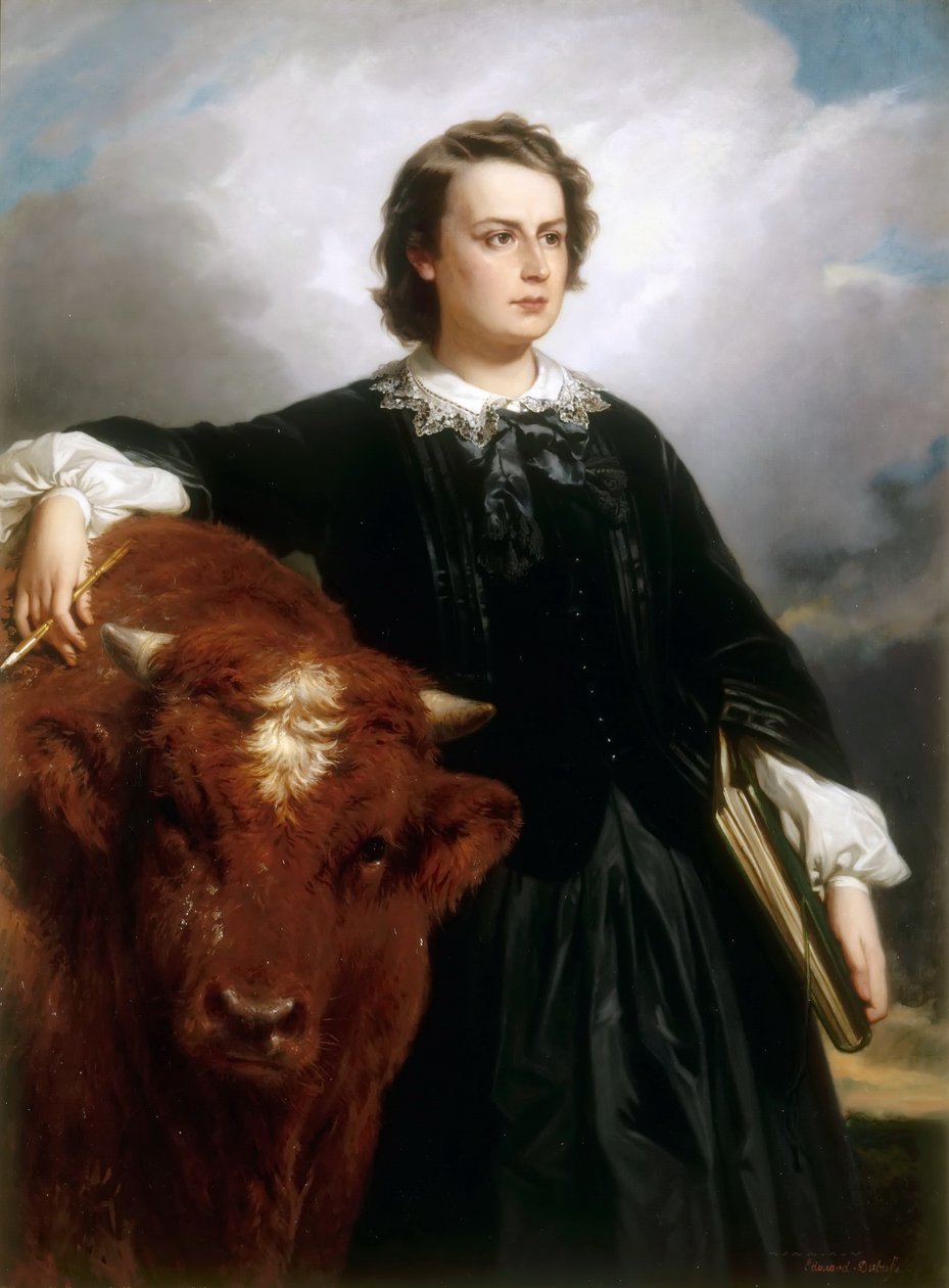 Portræt af Rosa Bonheur af Edouard Louis Dubufe