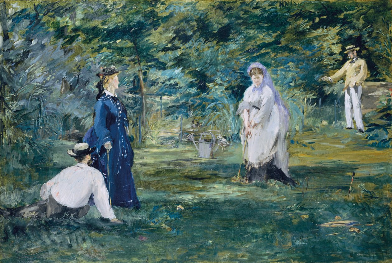 Et spil kroket af Édouard Manet