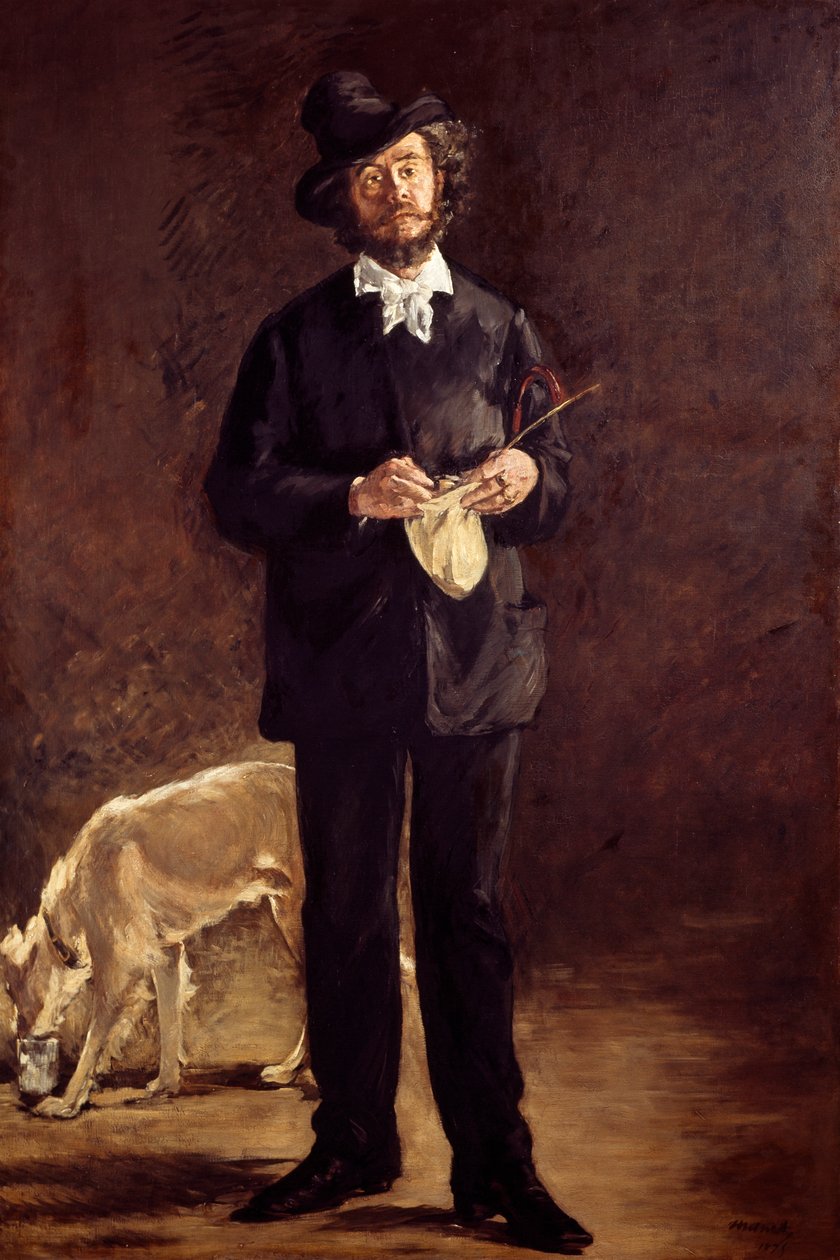 Kunstner (portræt af maleren Marcellin Desboutin) af Édouard Manet