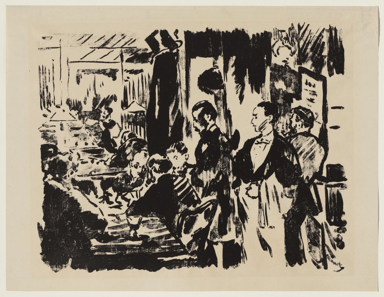 På caféen af Édouard Manet