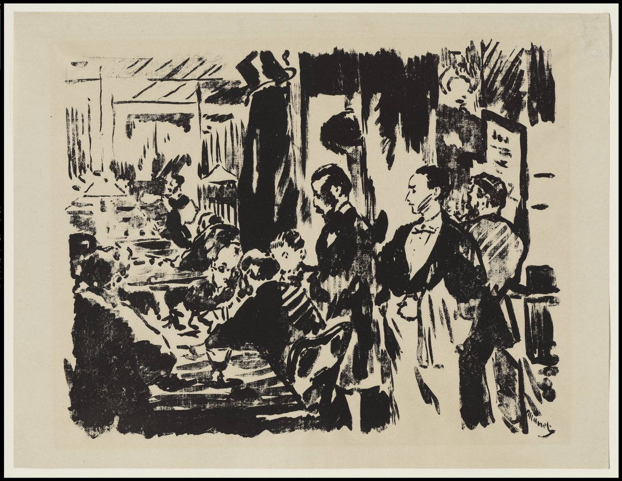 På cafeen, 1874 af Édouard Manet