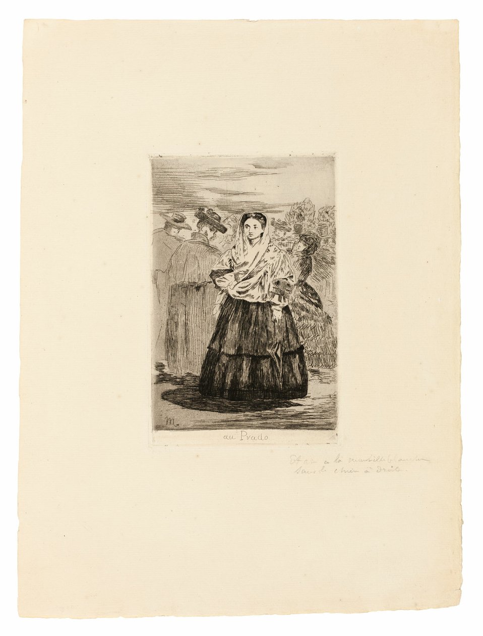 På Prado I af Édouard Manet