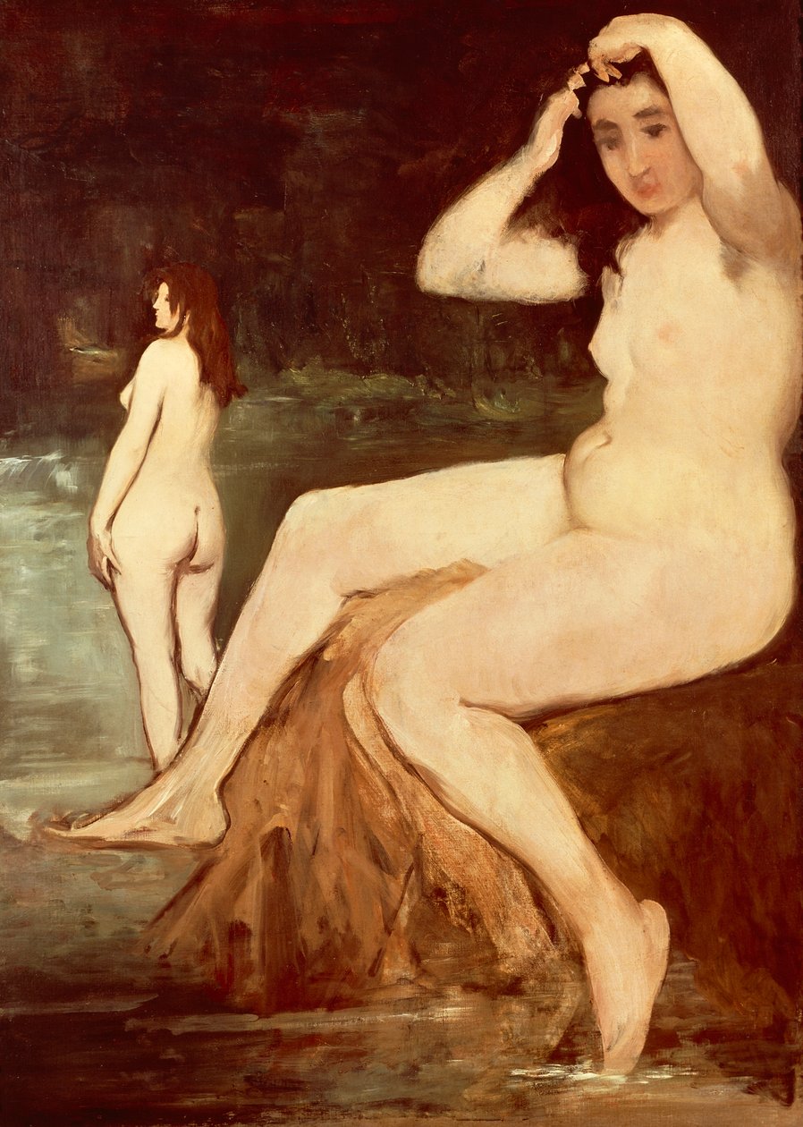 Badende på Seinen af Édouard Manet