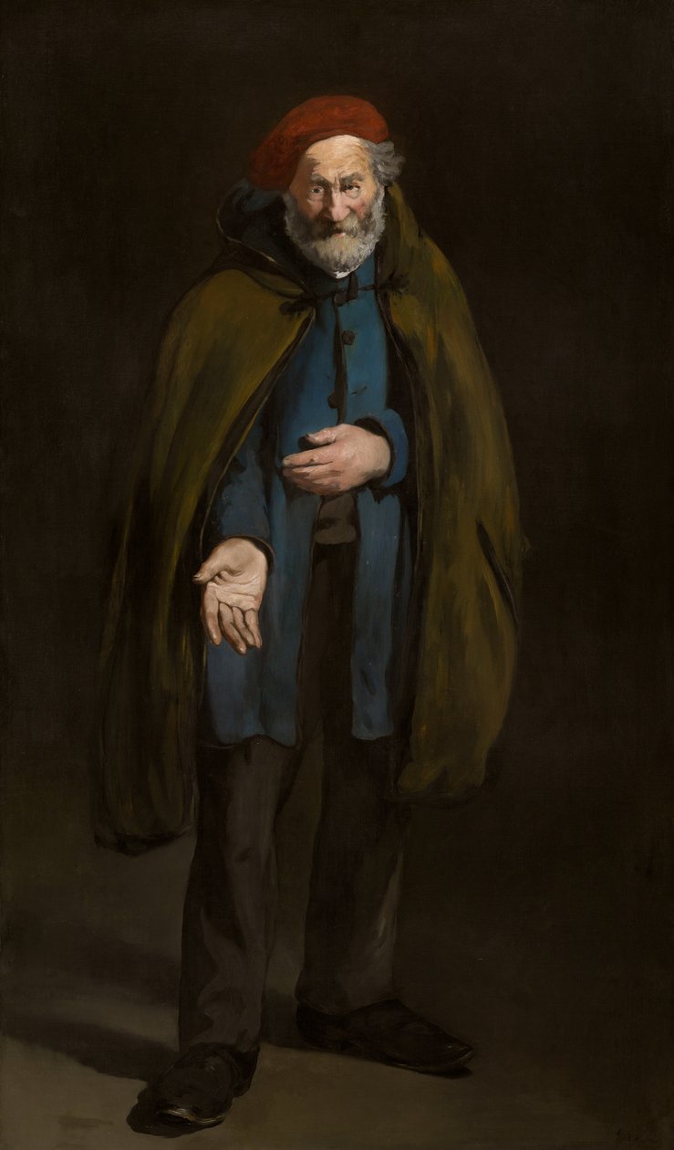 Tiggeren med duffelcoat (filosof) af Édouard Manet