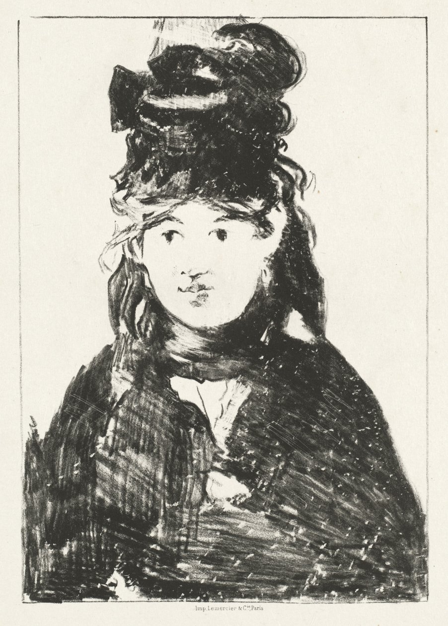 Berthe Morisot, 1872. af Édouard Manet