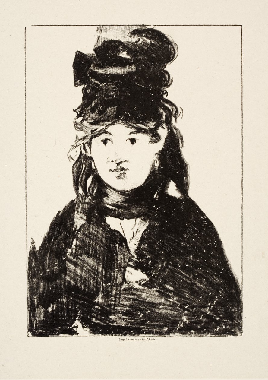 Berthe Morisot, c.1872 af Édouard Manet