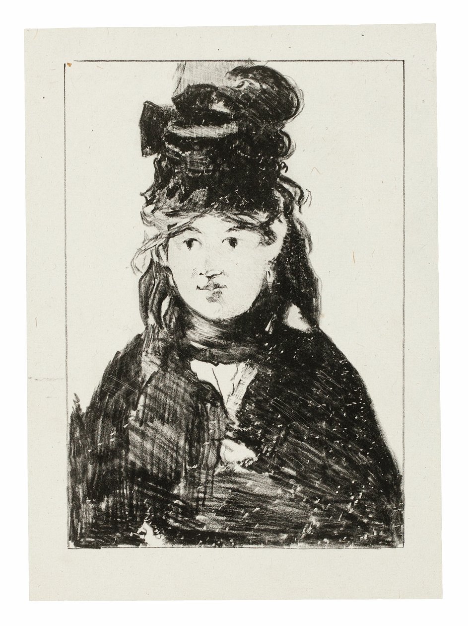 Berthe Morisot i sort af Édouard Manet