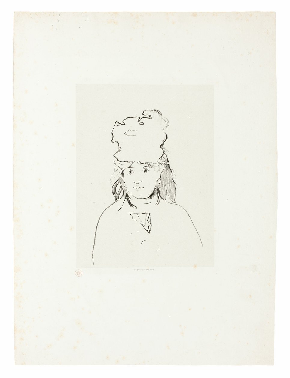 Berthe Morisot i silhuet af Édouard Manet