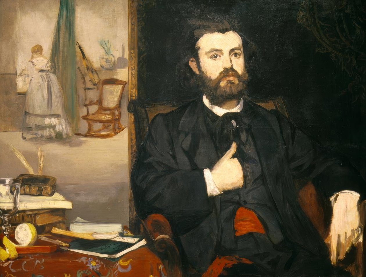 Portræt af digteren Zacharie Astruc af Édouard Manet