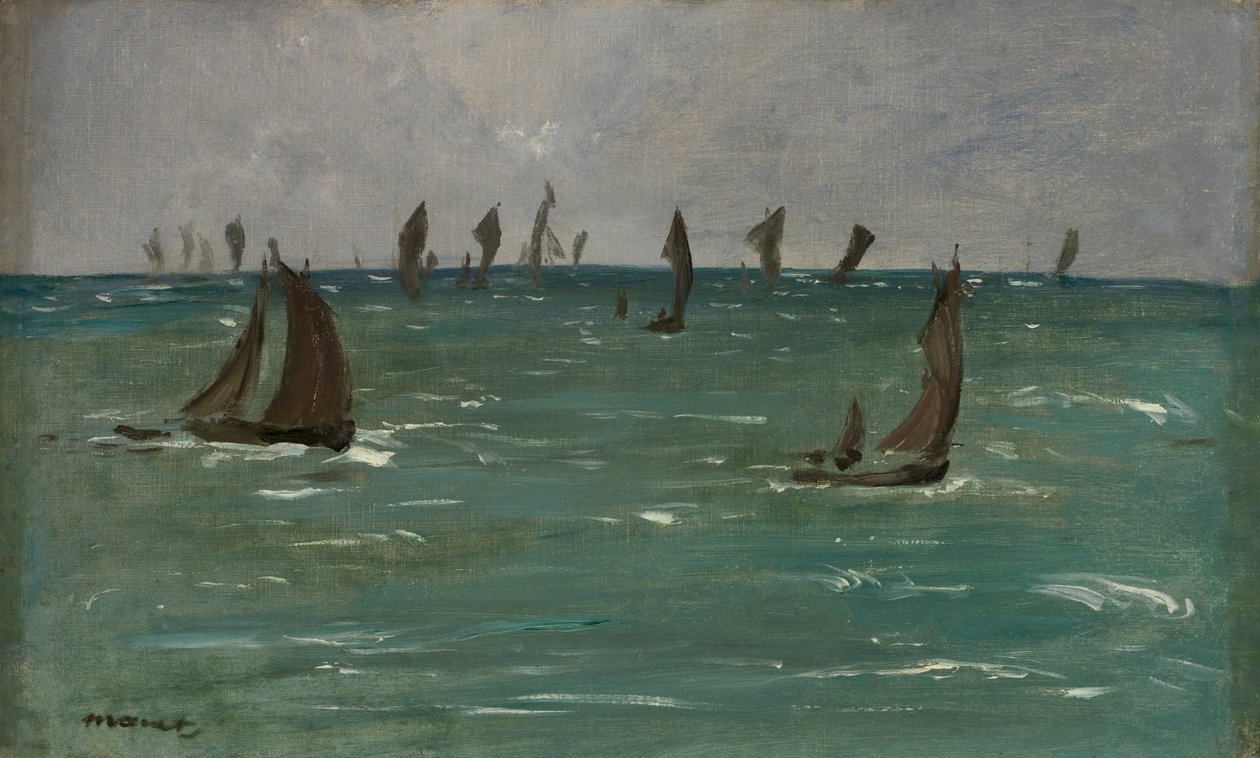 Både ved Berck-sur-Mer, 1873. af Édouard Manet