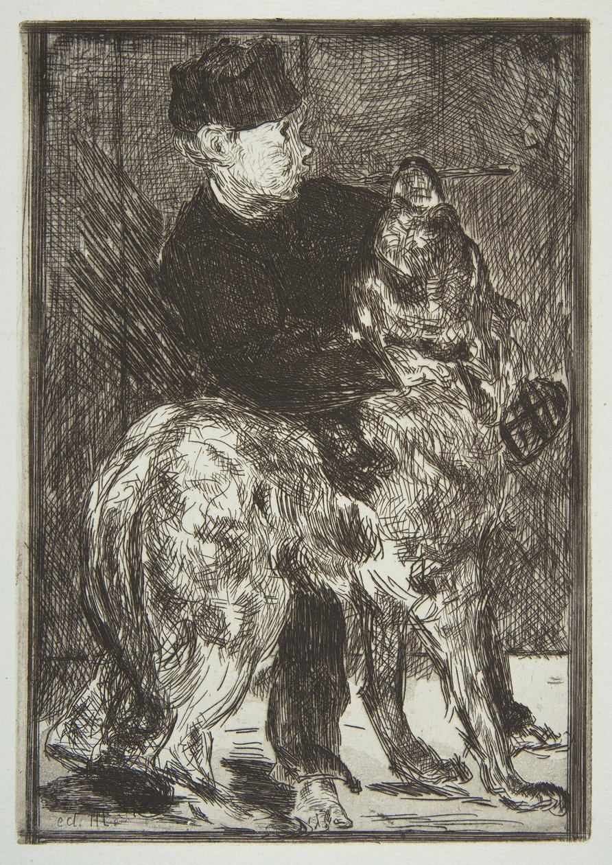 Dreng og hund, 1862. af Édouard Manet