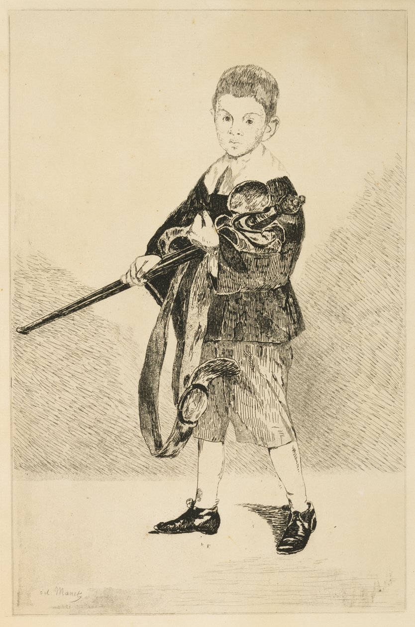 Dreng med sværdet af Édouard Manet