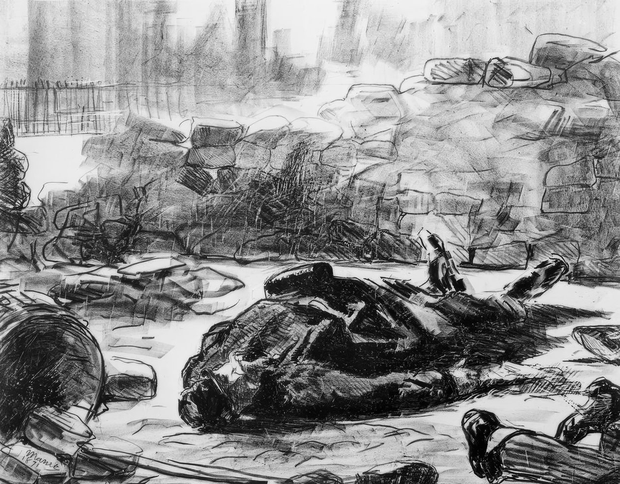 Borgerkrig af Édouard Manet