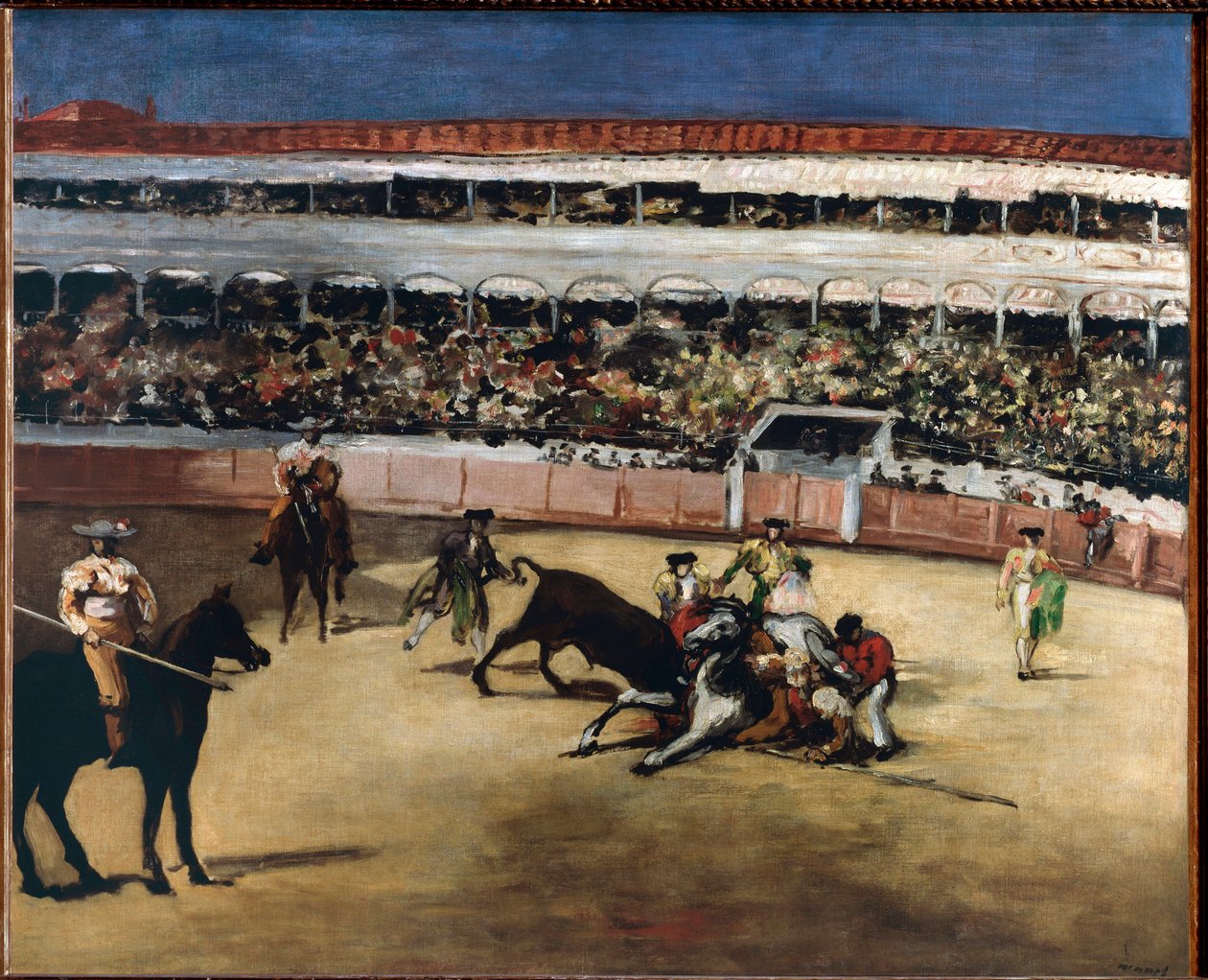 Tyrekamp - 1865-1866. Olie på lærred af Édouard Manet