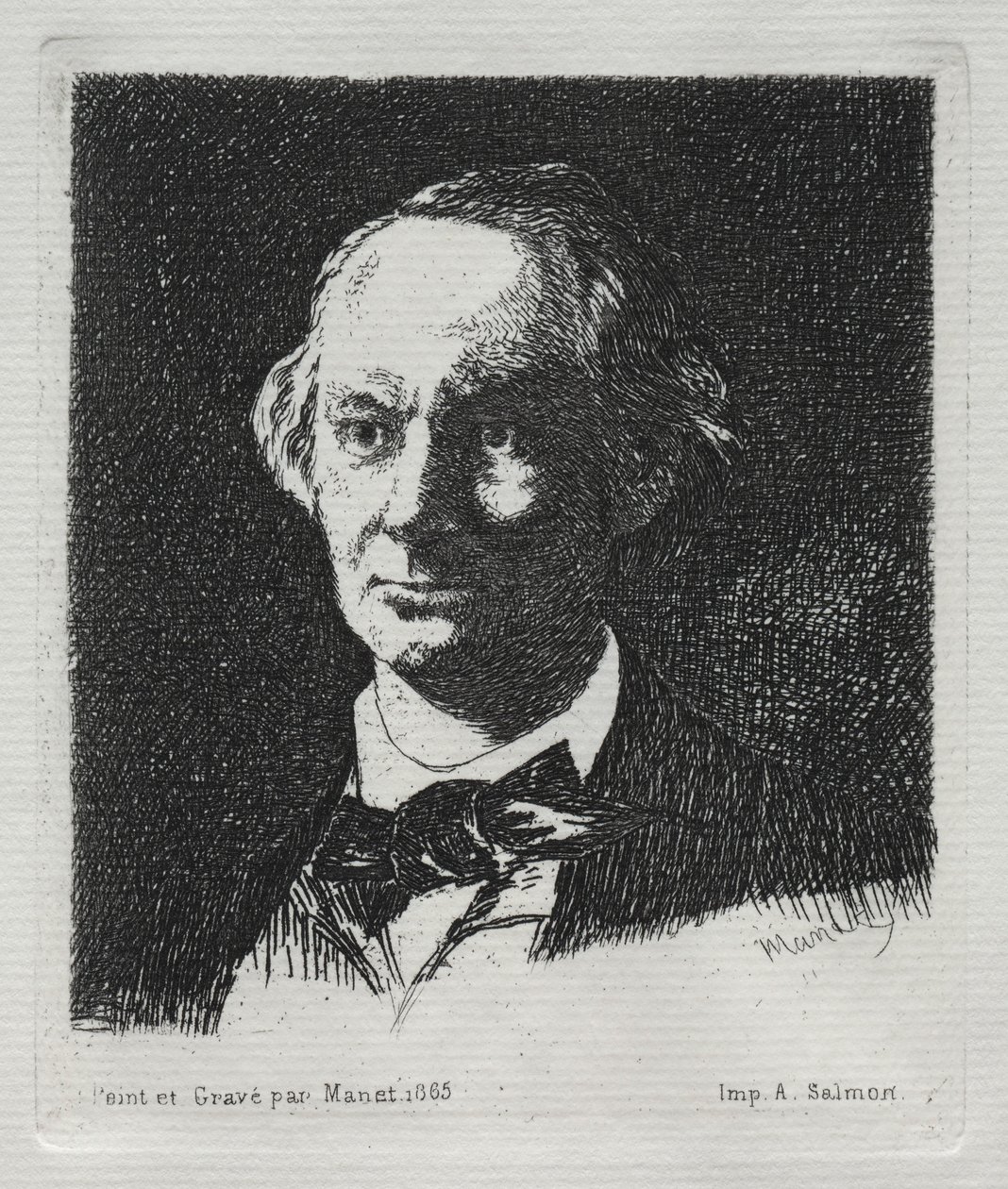 Charles Baudelaire, 1869. af Édouard Manet
