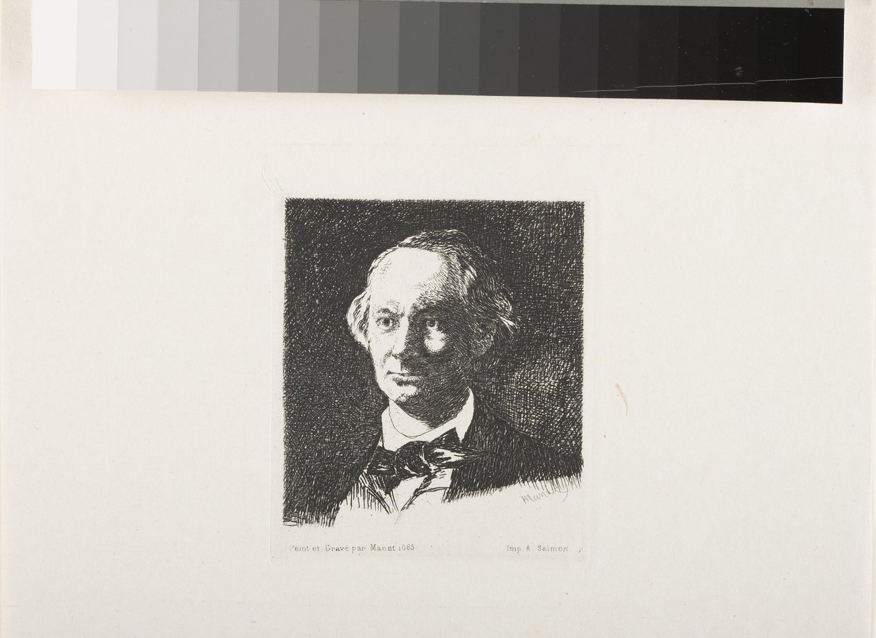 Charles Baudelaire, Full Face III af Édouard Manet