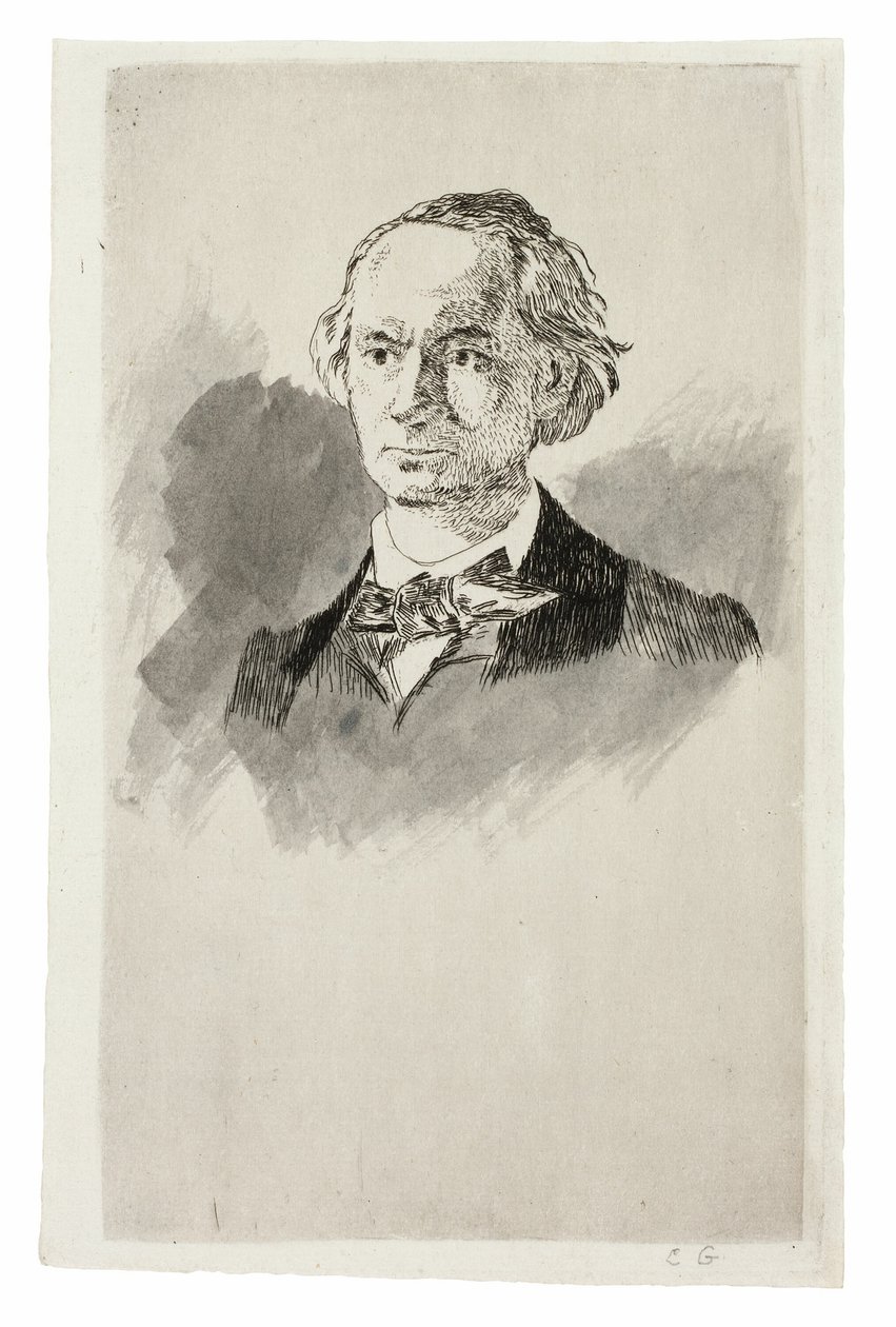 Charles Baudelaire, Full Face III af Édouard Manet