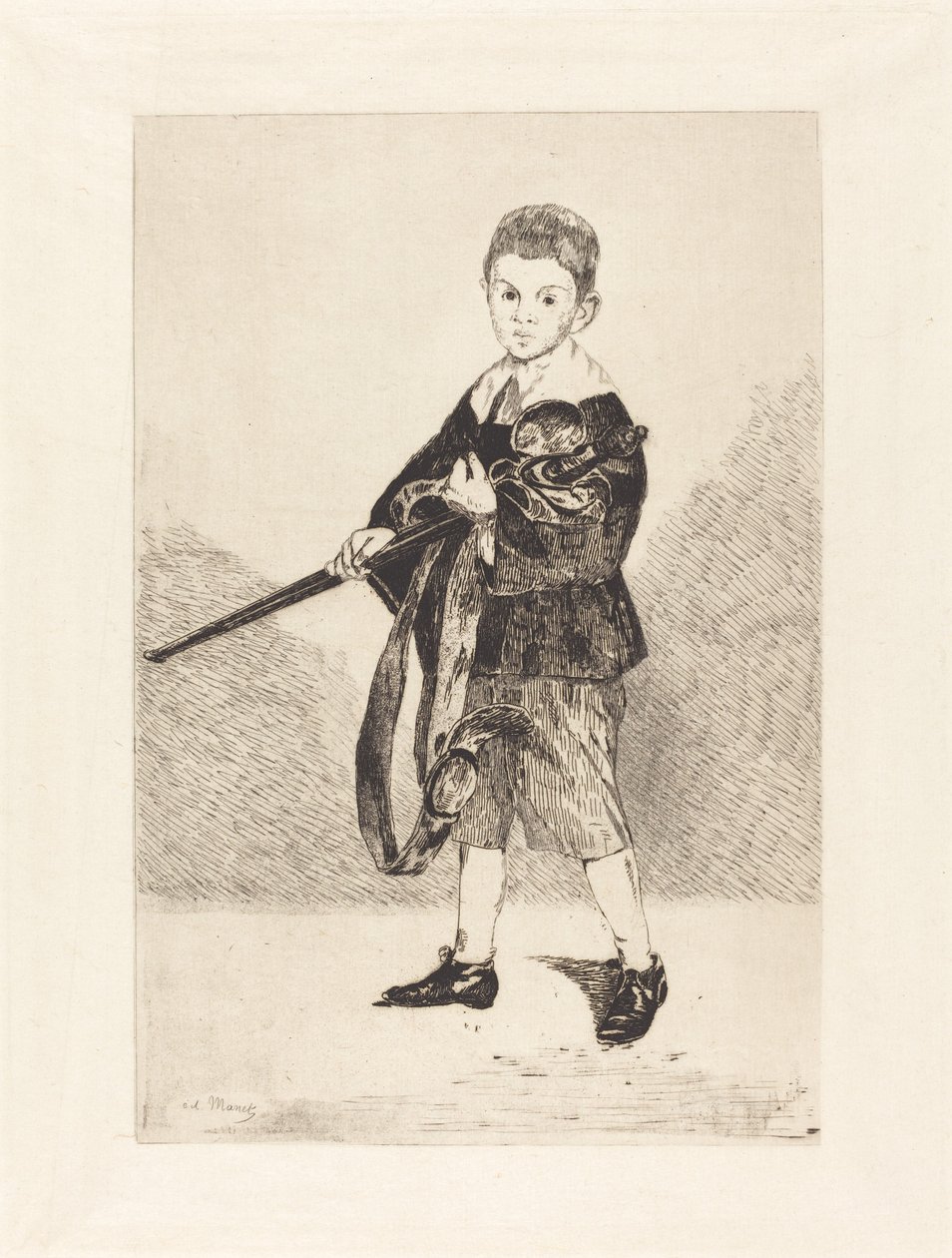 Barn med sværd, vendt til venstre Barn med sværd, vendt mod venstre, 1862. af Édouard Manet