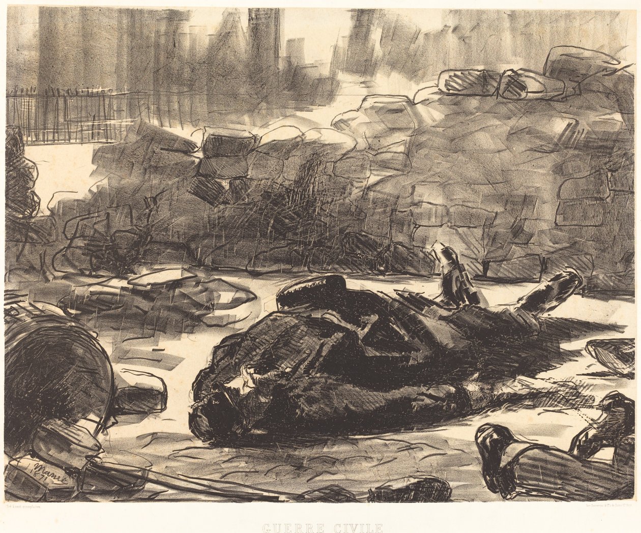 Borgerkrig af Édouard Manet