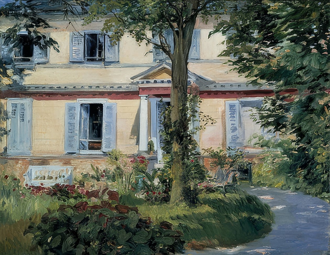 Huset i Rueil. 1882 af Édouard Manet