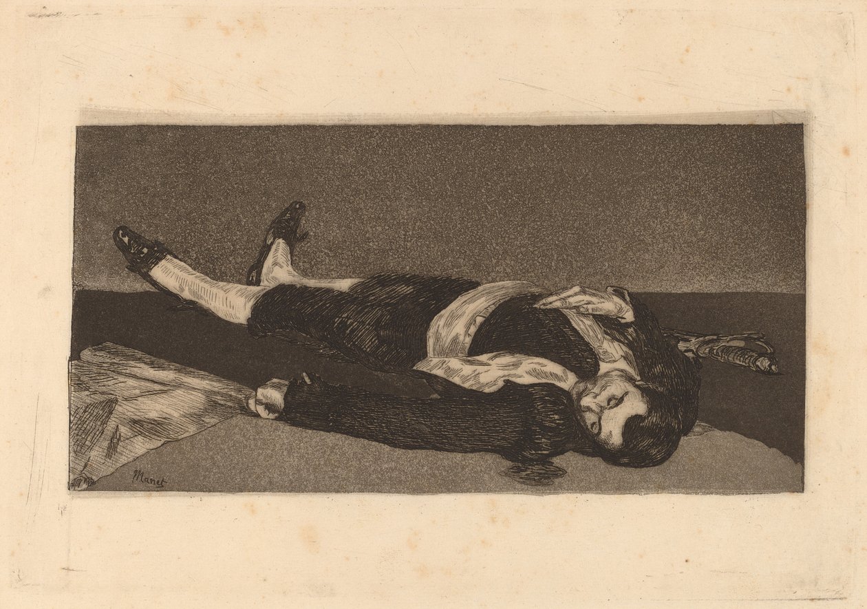 Dead Toreador (Torero mort) af Édouard Manet
