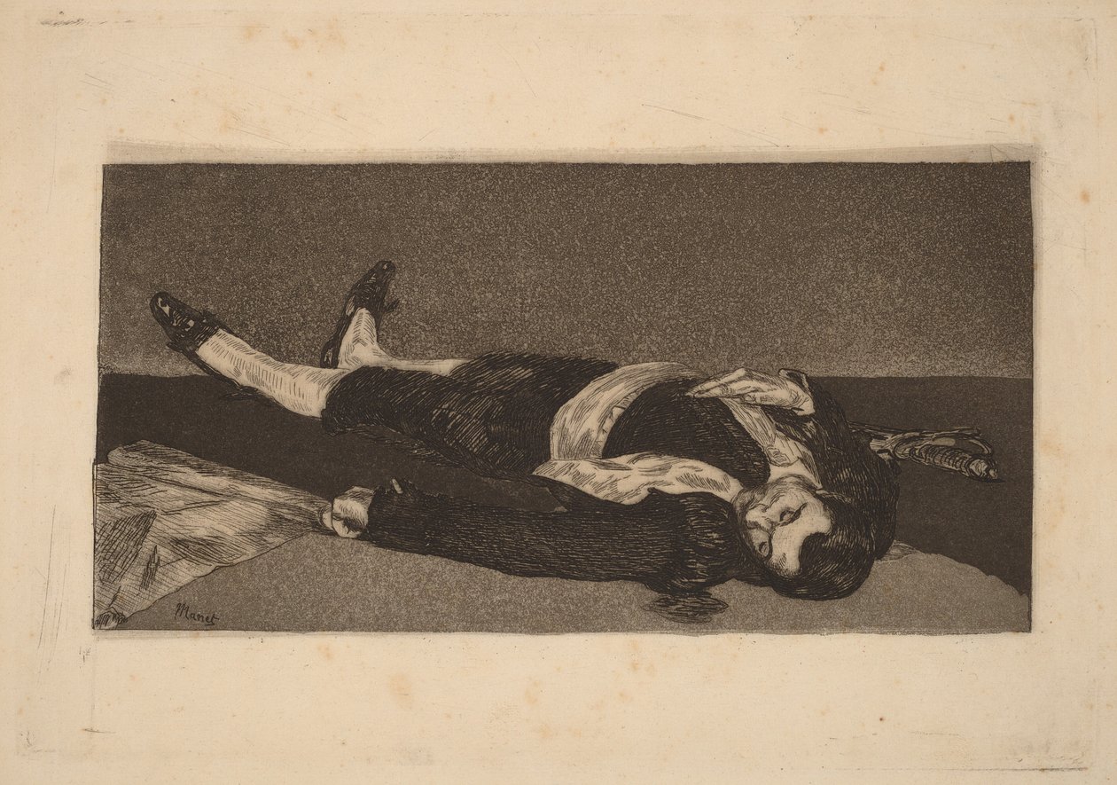 Død toreador af Édouard Manet