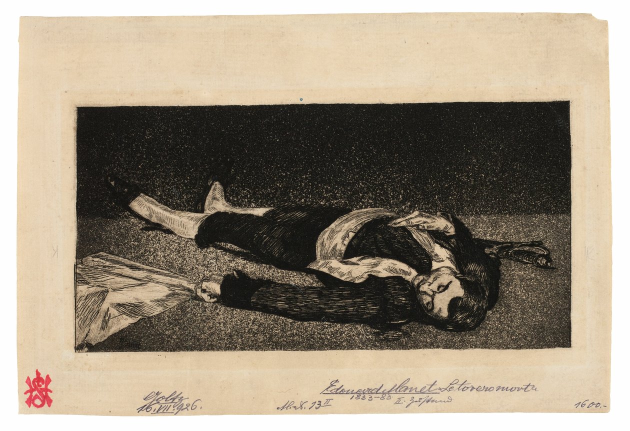 Død Toreador af Édouard Manet