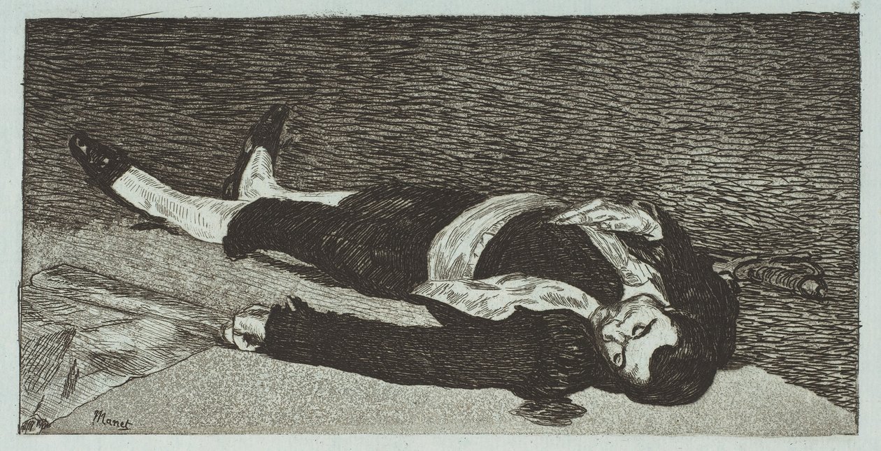 Død Toreador, 1867-68. af Édouard Manet