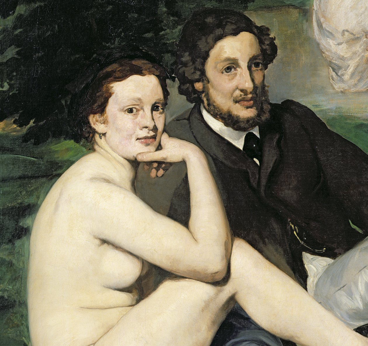 Dejeuner sur lHerbe, 1863 (detalje af 2310) af Édouard Manet