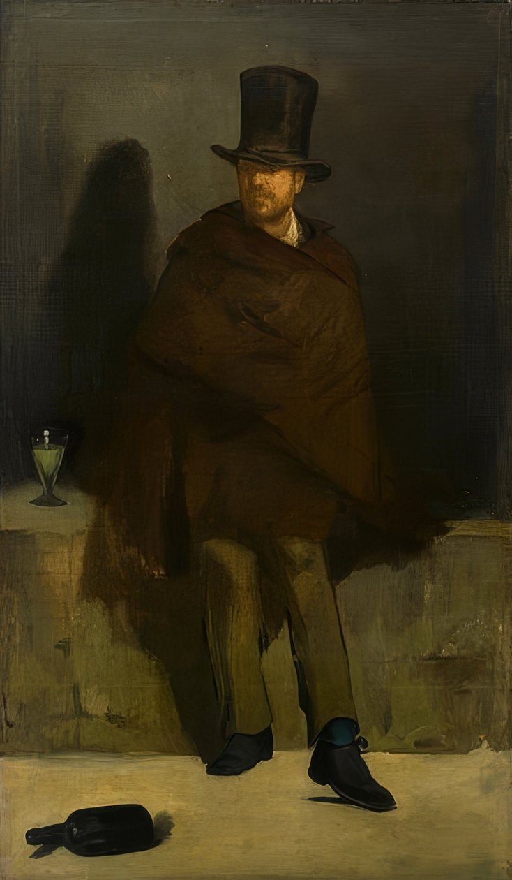 Absintedrikkeren. 1859 af Édouard Manet