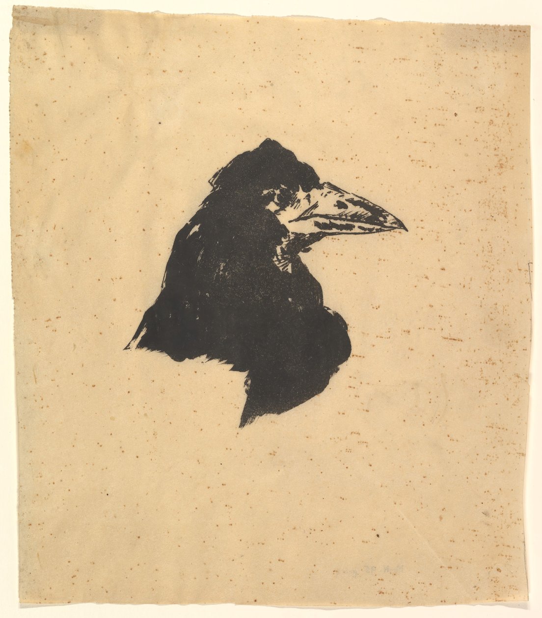 Design til plakaten og omslaget til The Raven af Edgar Allan Poe, 1875. af Édouard Manet