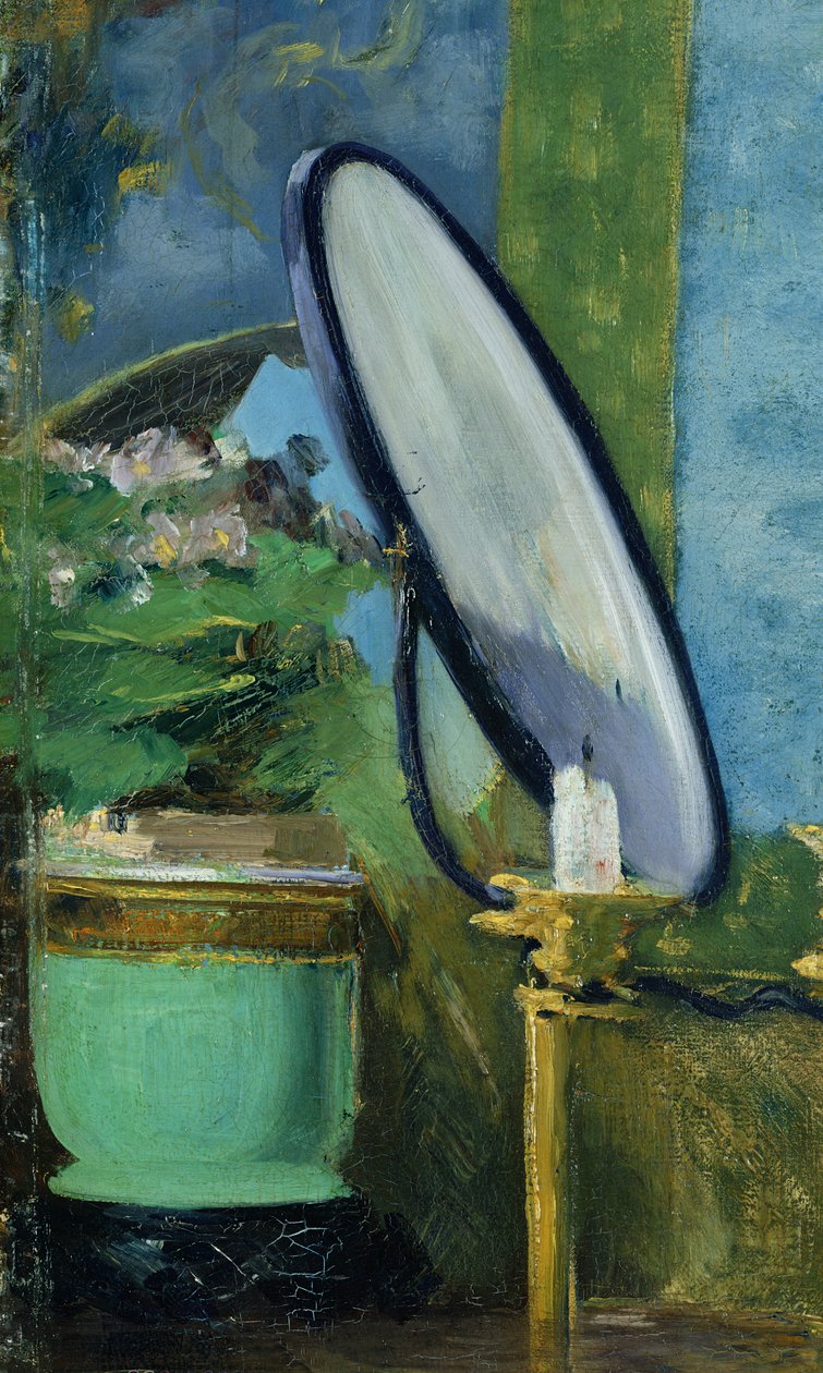 Detalje fra maleriet Nana, 1877 af Édouard Manet