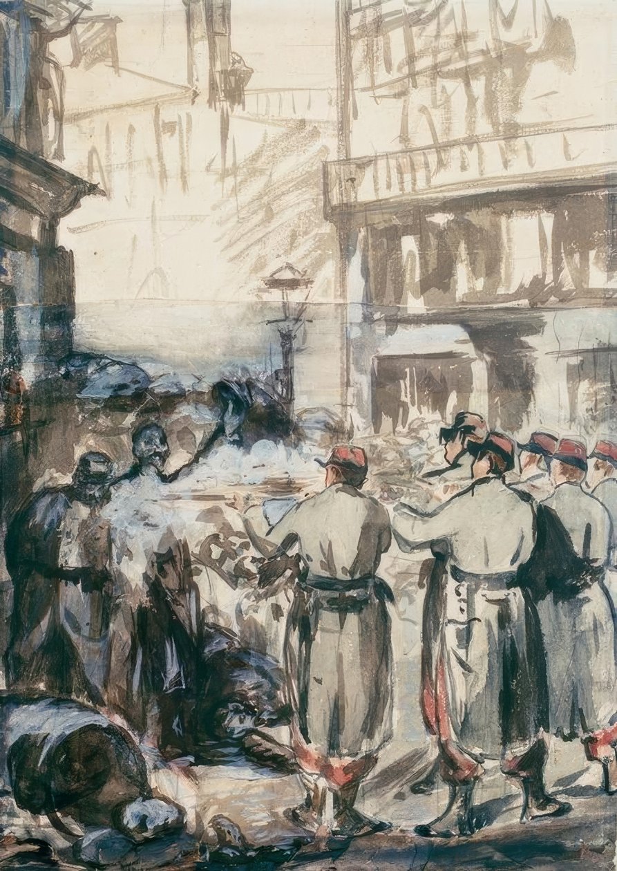 Barrikaden af Édouard Manet