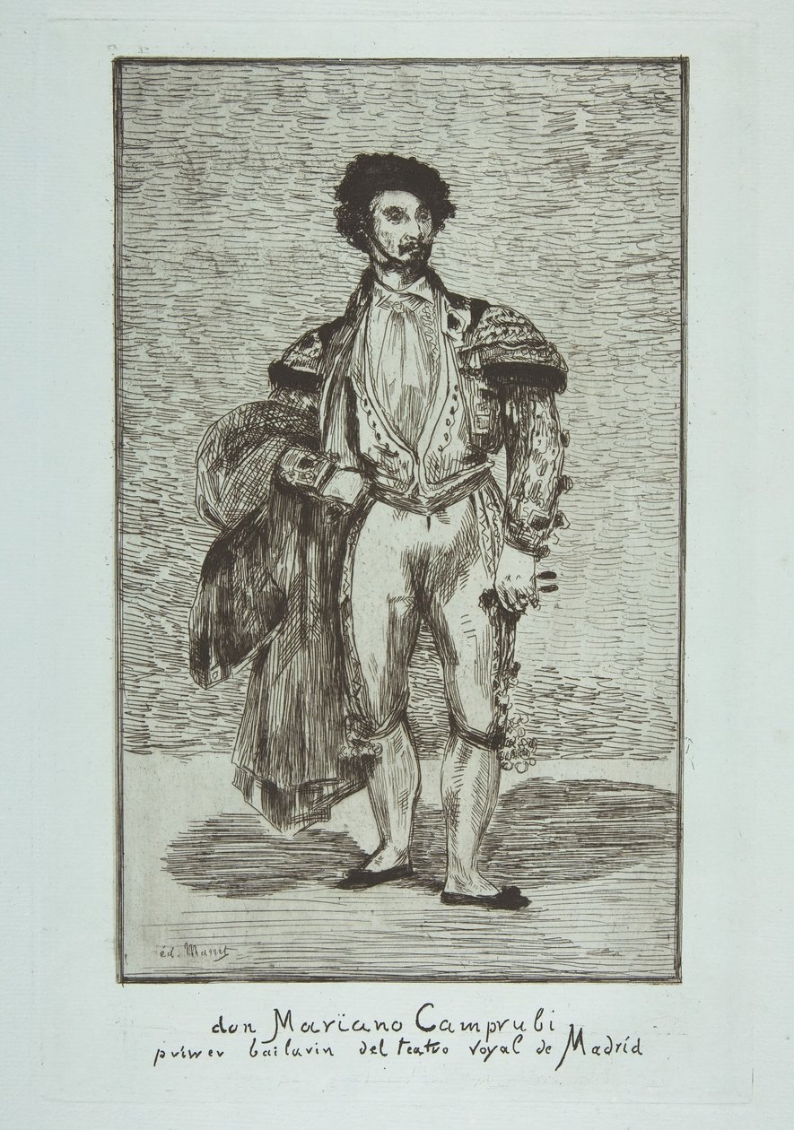Don Mariano Camprubi Le Baïlarin, 1862-63. af Édouard Manet