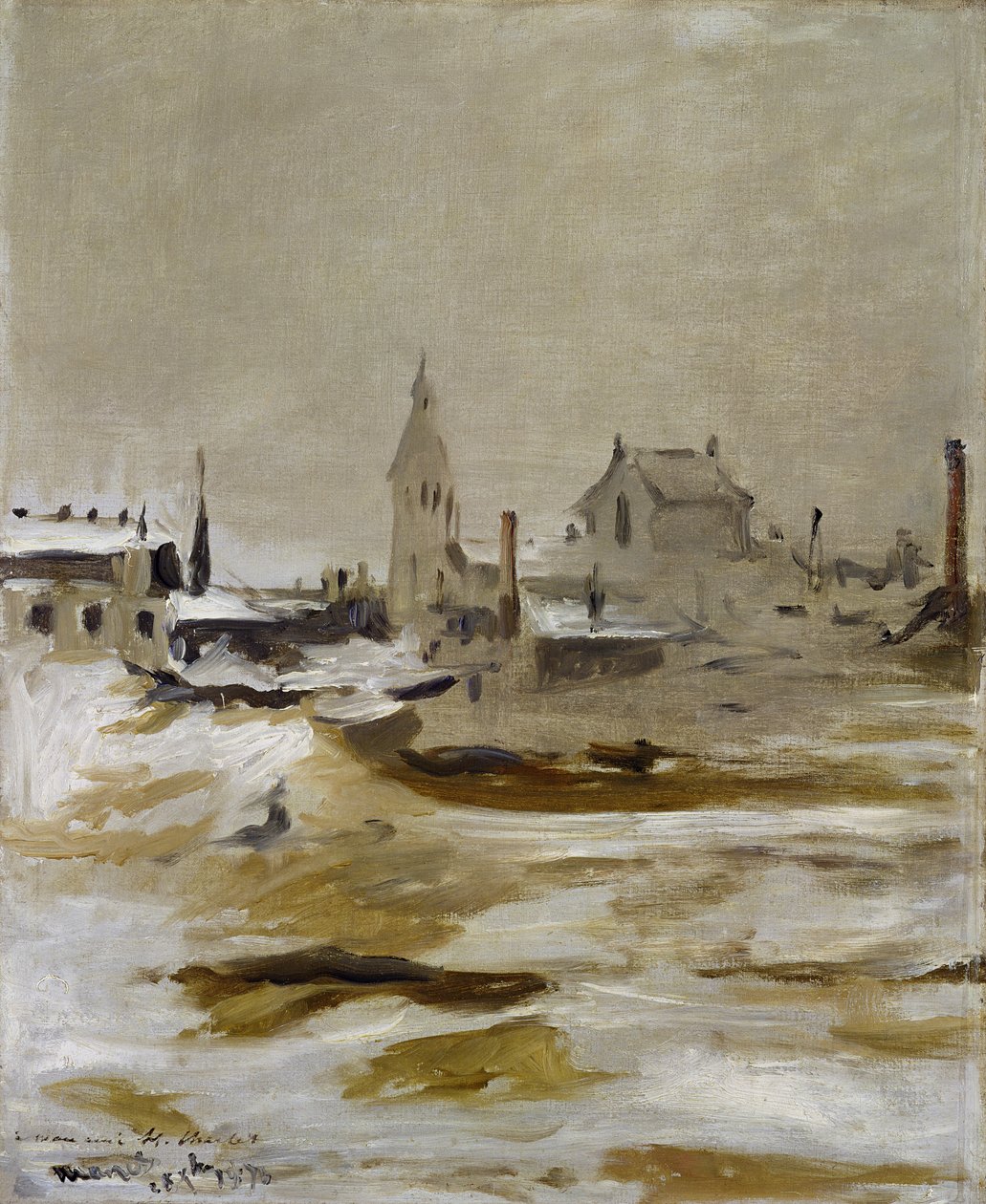 Effekten af sne ved Petit-Montrouge af Édouard Manet