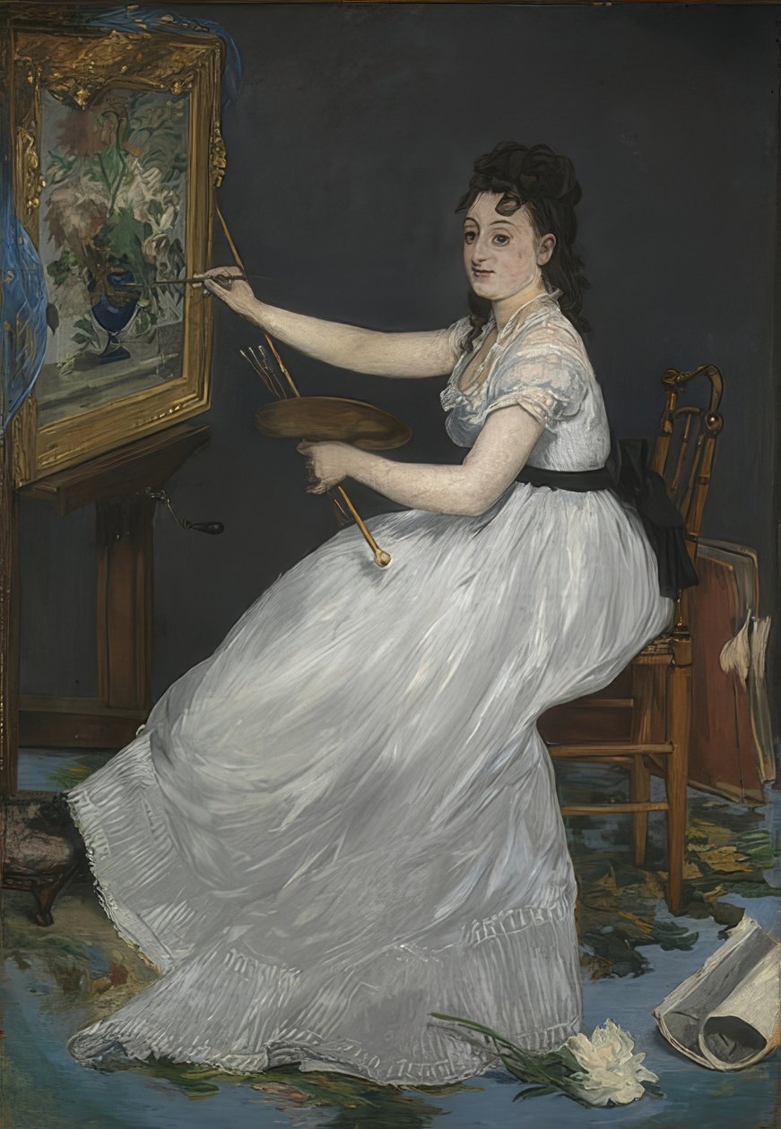 Eva Gonzalès. 1870 af Édouard Manet