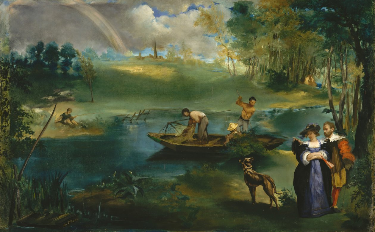 Fiskeri, ca. 1862-63. af Édouard Manet