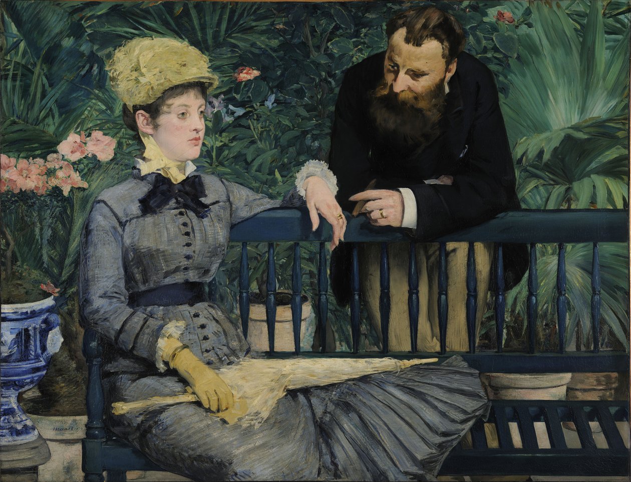 I Konservatoriet af Édouard Manet