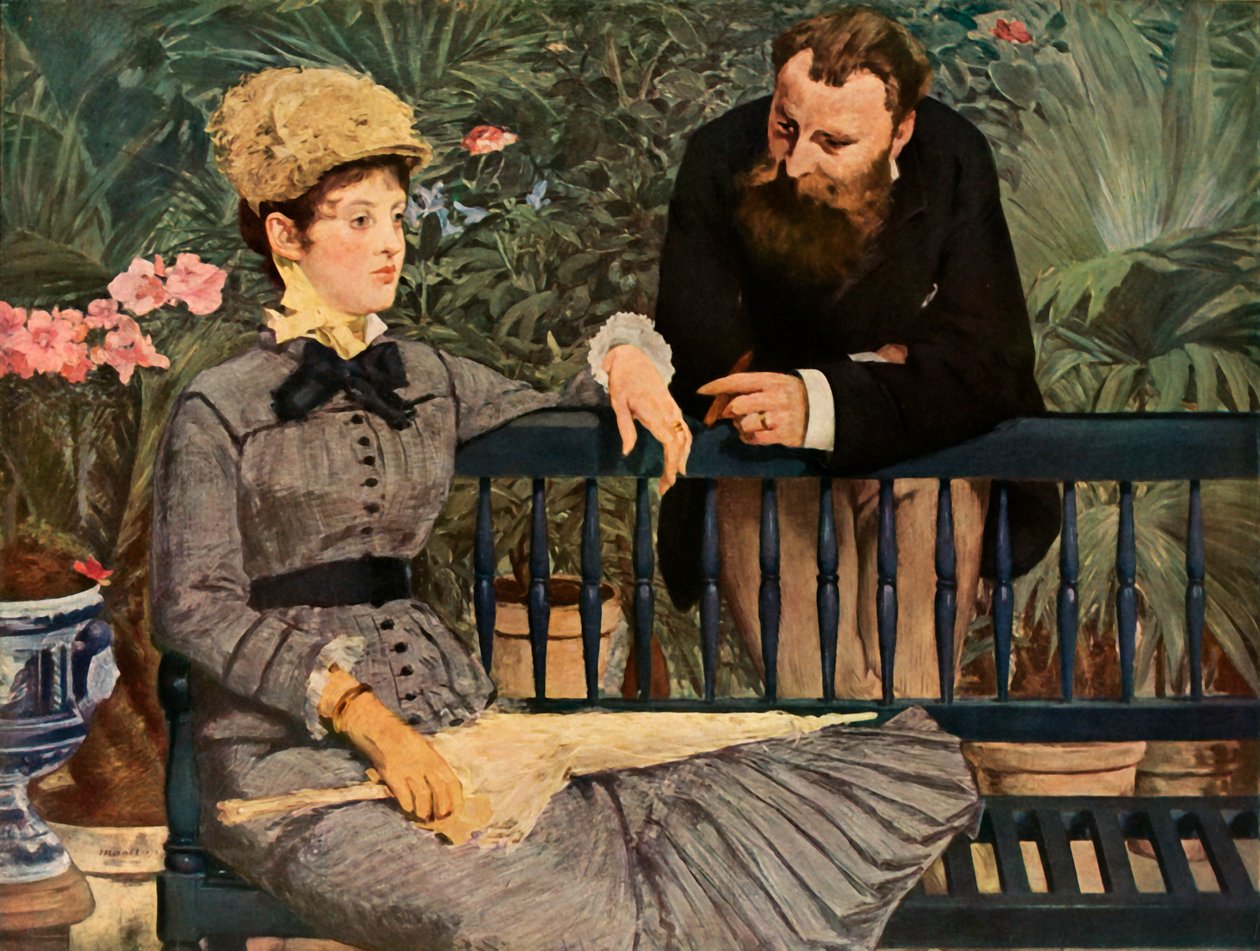 I drivhuset, 1879, 1937. af Édouard Manet