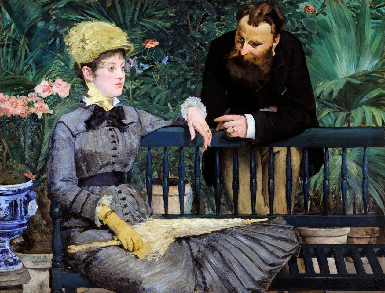 I vinterhaven, 1879 af Édouard Manet