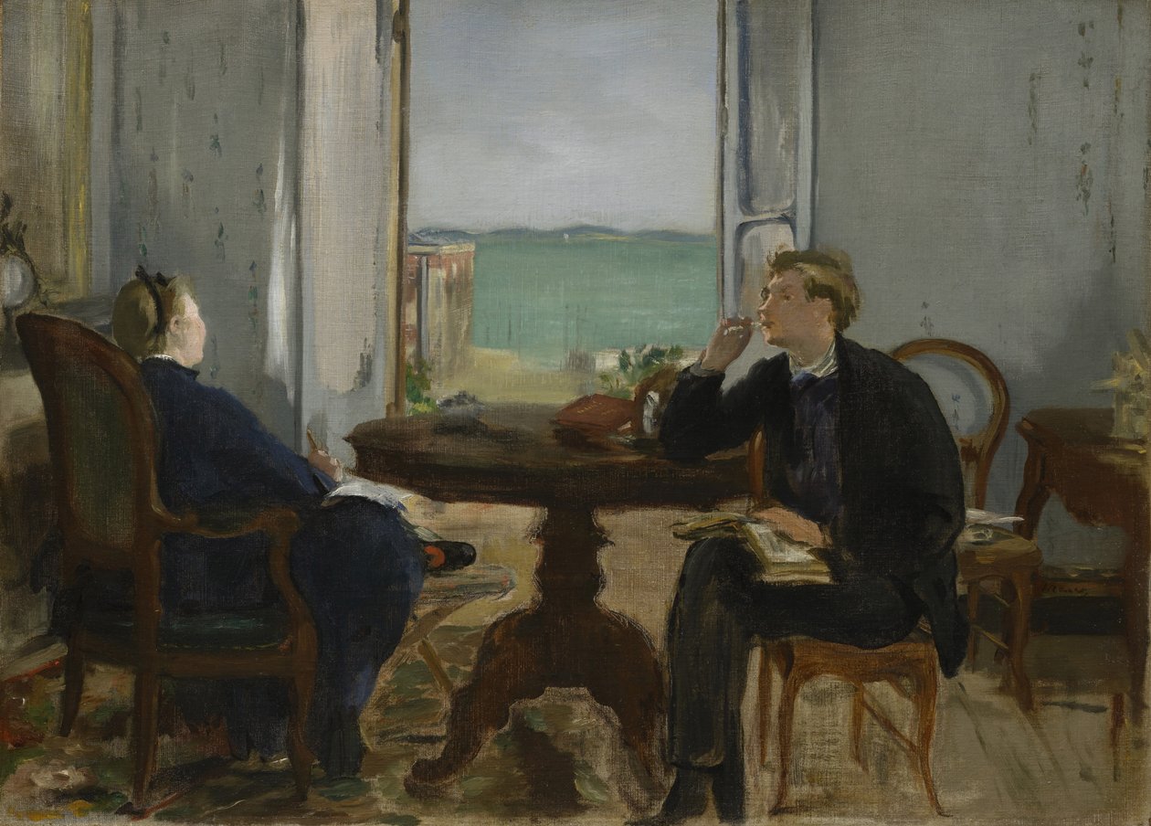 Interiør i Arcachon, 1871 af Édouard Manet