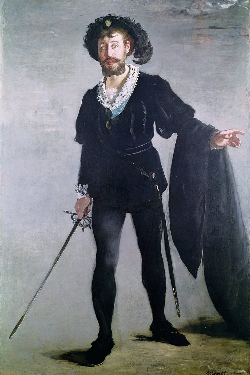 Jean Baptiste Faure (1830-1914) som Hamlet, 1877 af Édouard Manet