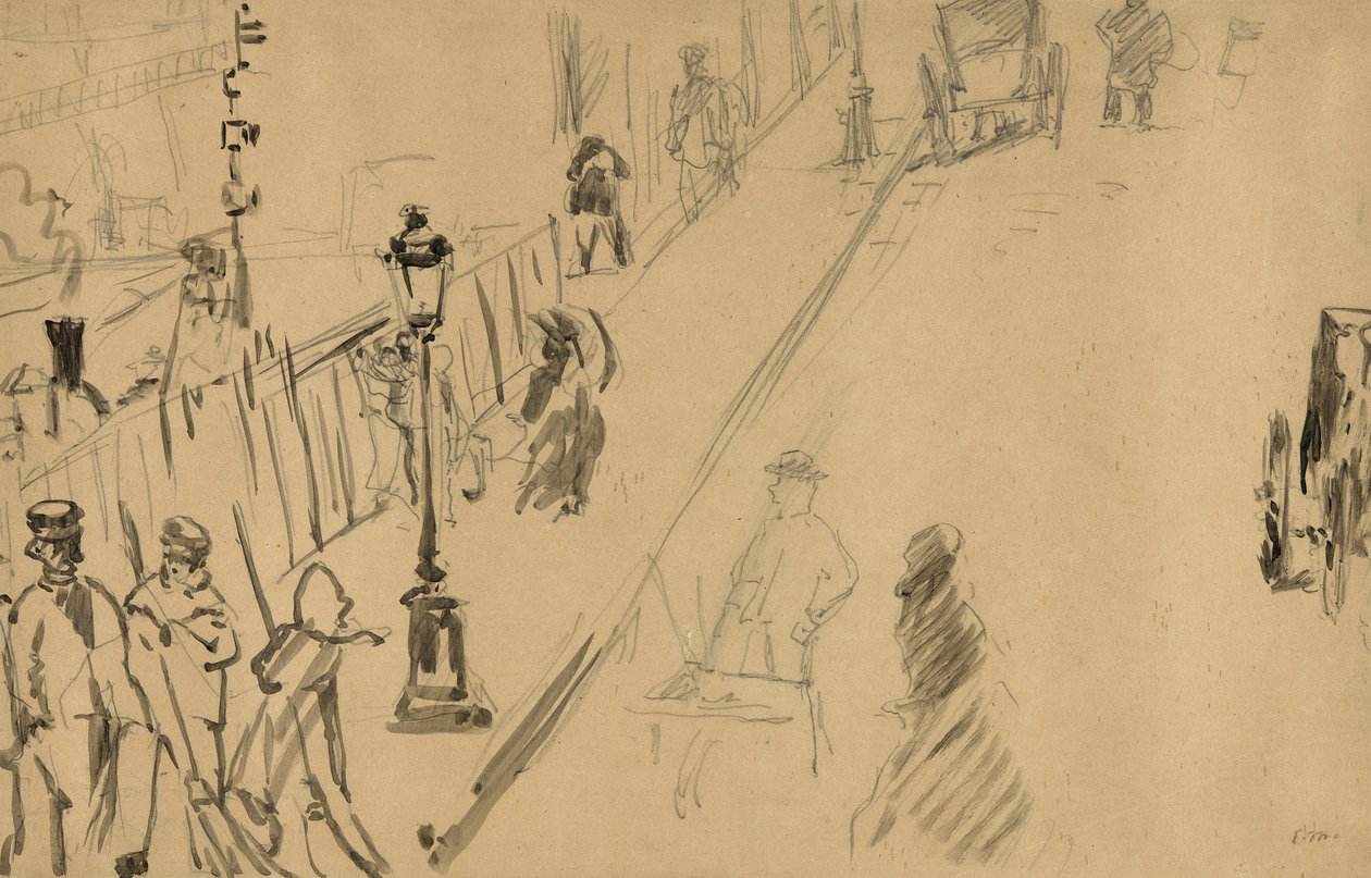Rue Mosnier af Édouard Manet