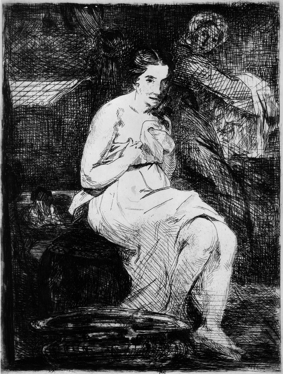 Toilettet, 1861 af Édouard Manet