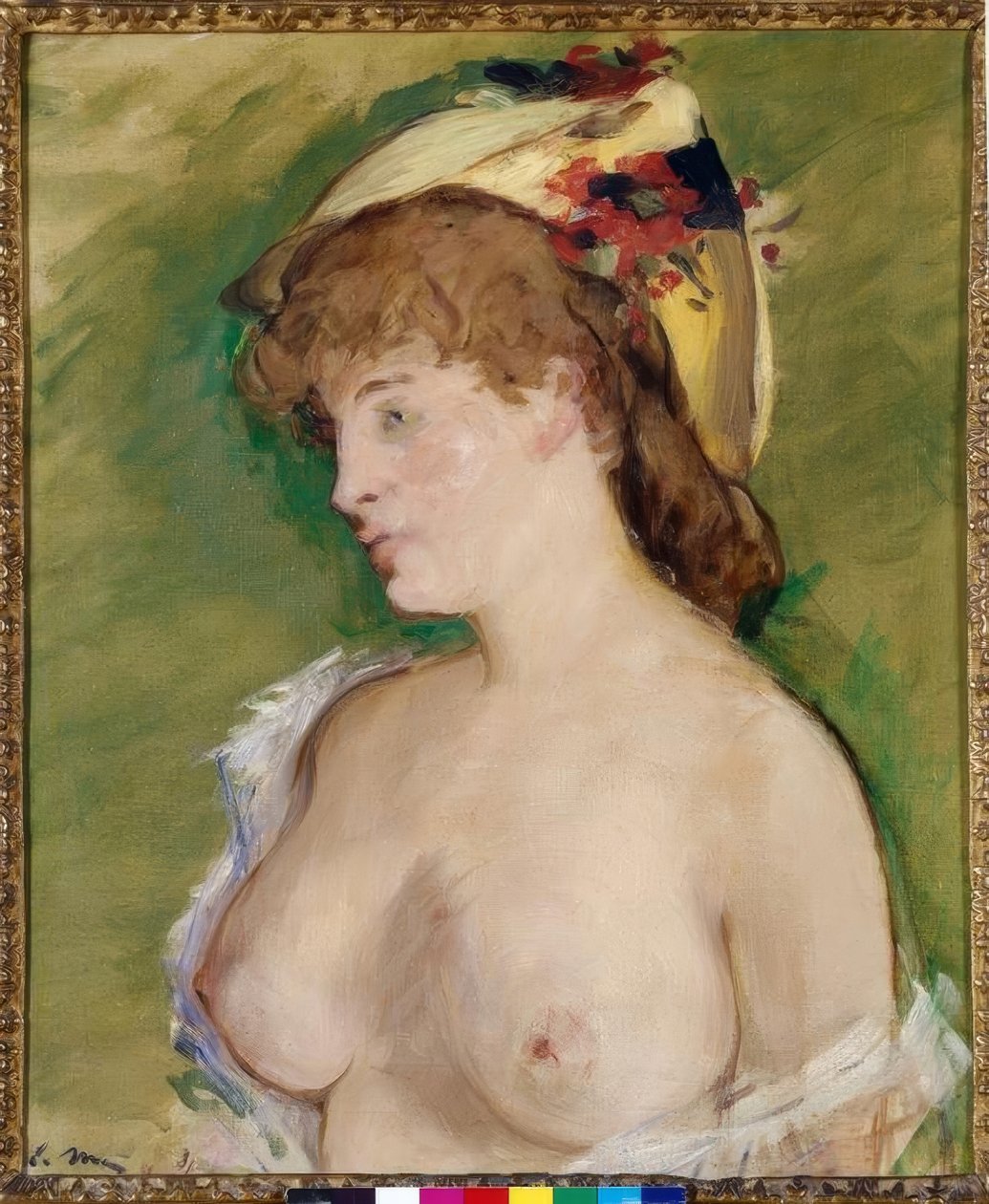 Den topløse blondine af Édouard Manet