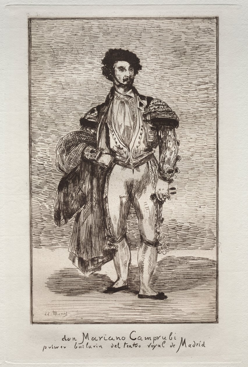 Danseren (Don Mariano Camprubi) af Édouard Manet