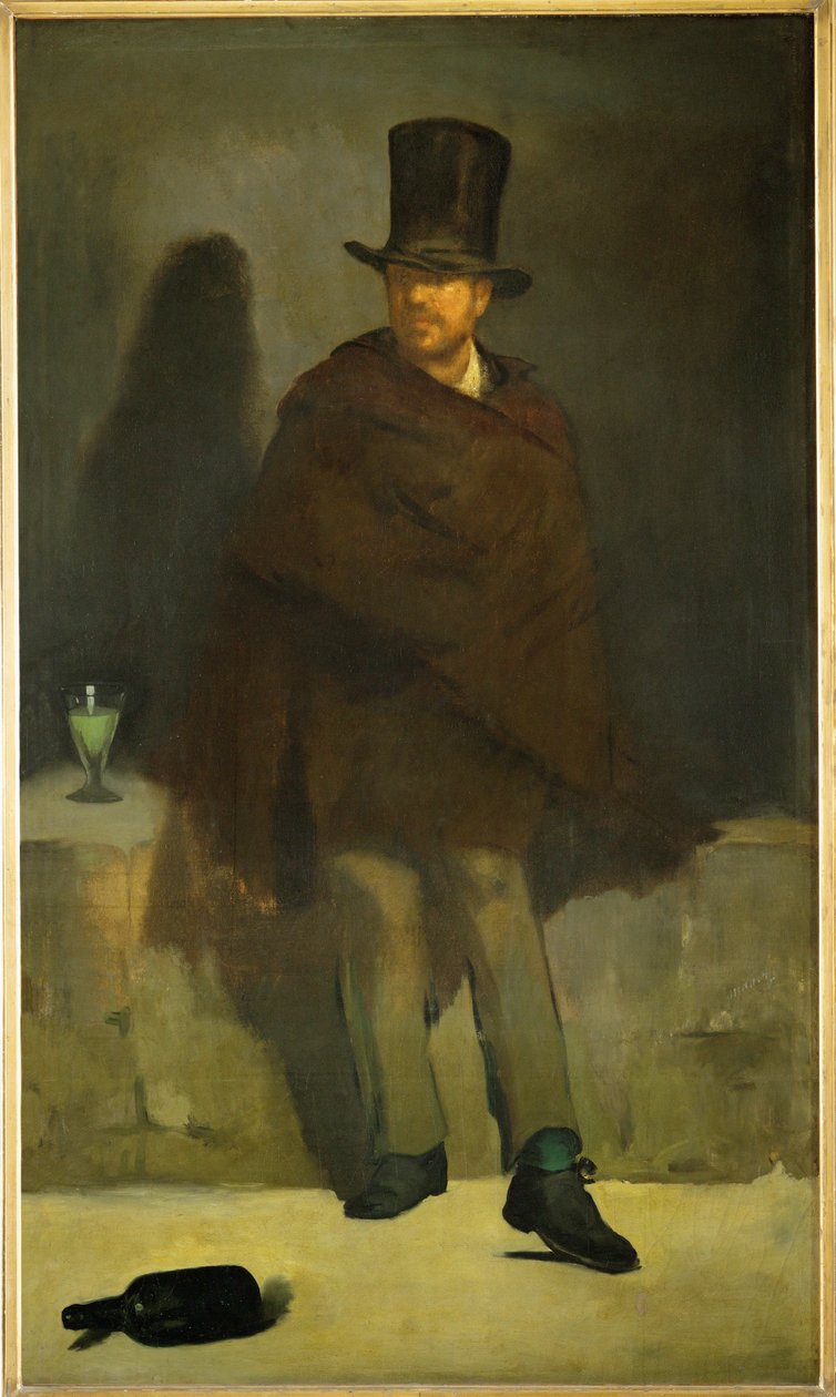 The Absinthe Drinker (olie på lærred) af Edouard Manet