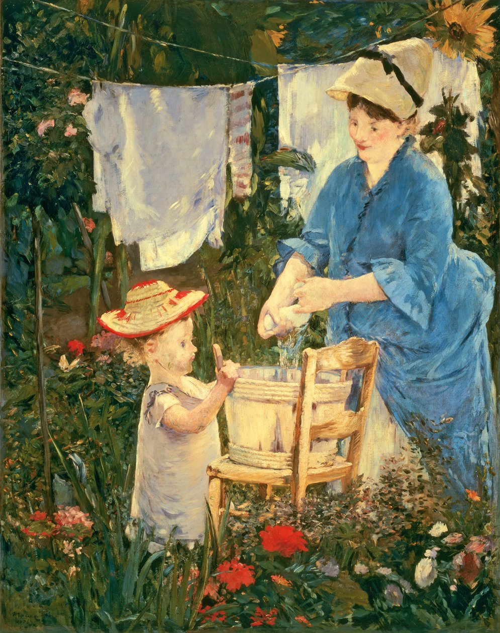 Vasketøj af Édouard Manet