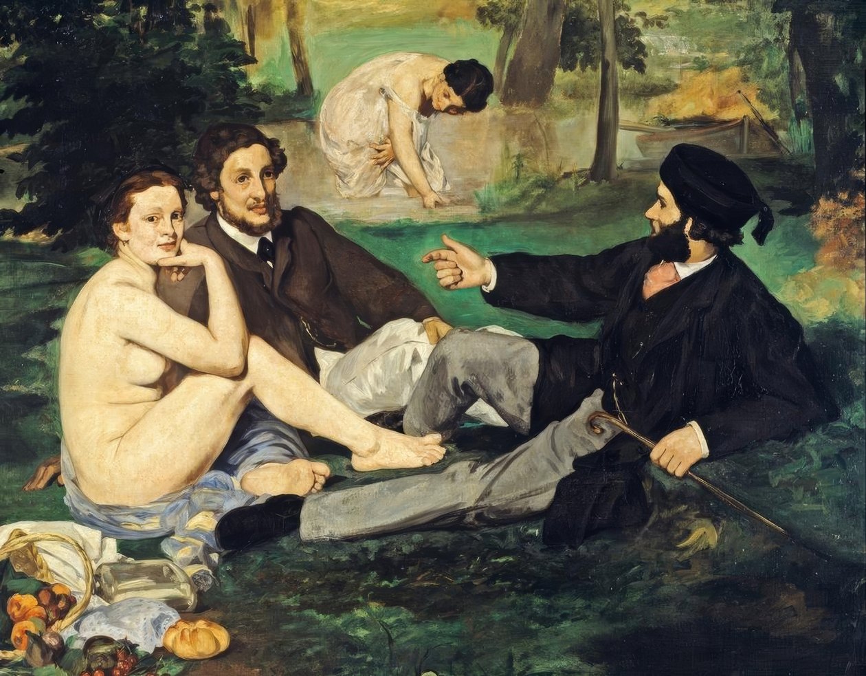 Frokost på græsset af Édouard Manet