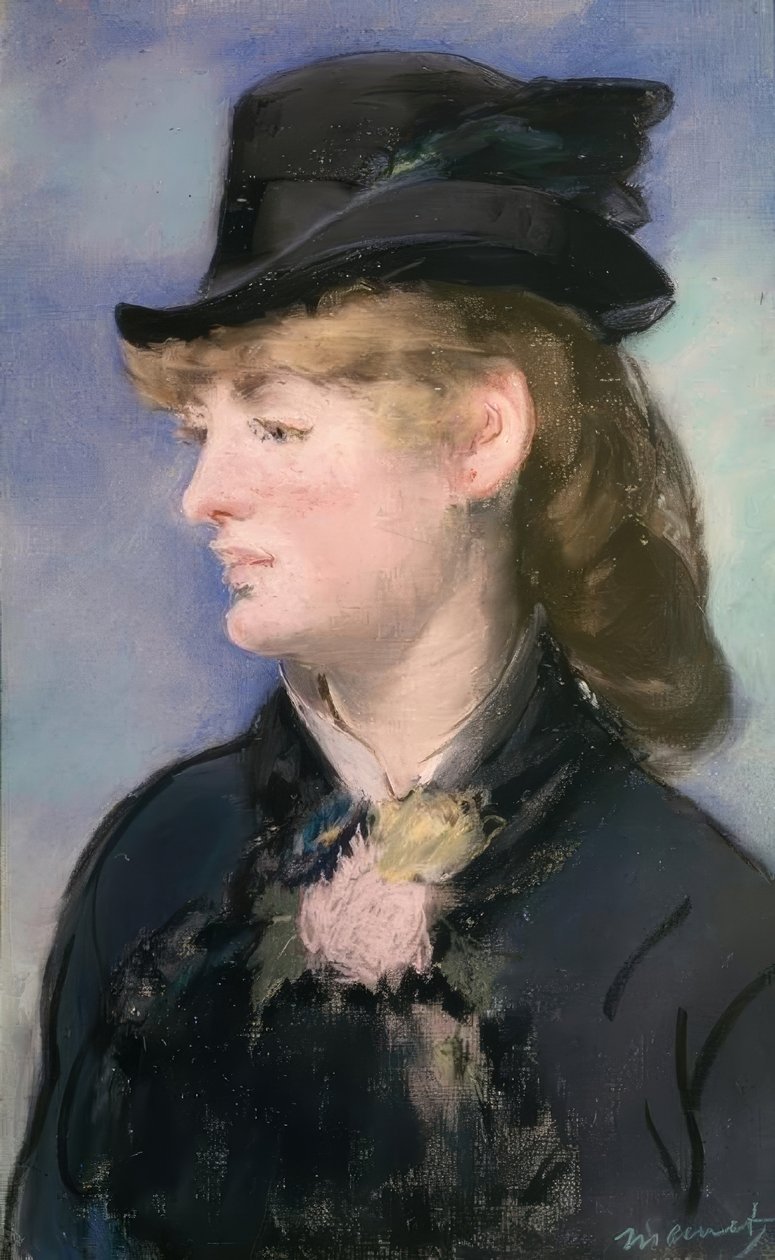 Modellen af ​​servitrice i baren Folies-Bergère af Édouard Manet